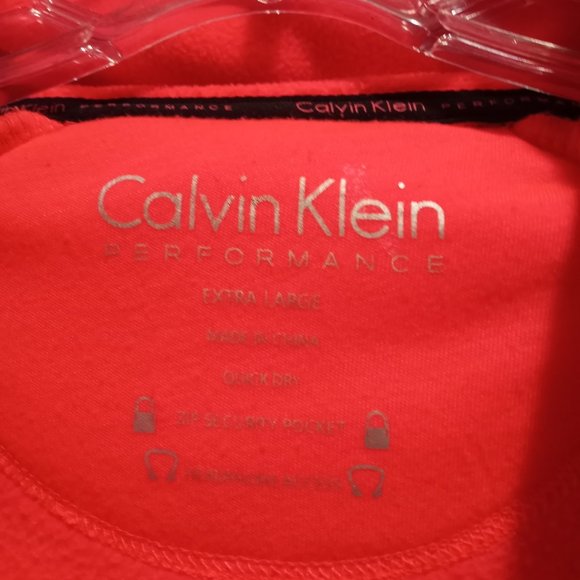 CALVIN KLEIN FLEECE JACKET BRIGHT PINK LG/XL - Picture 4 of 5